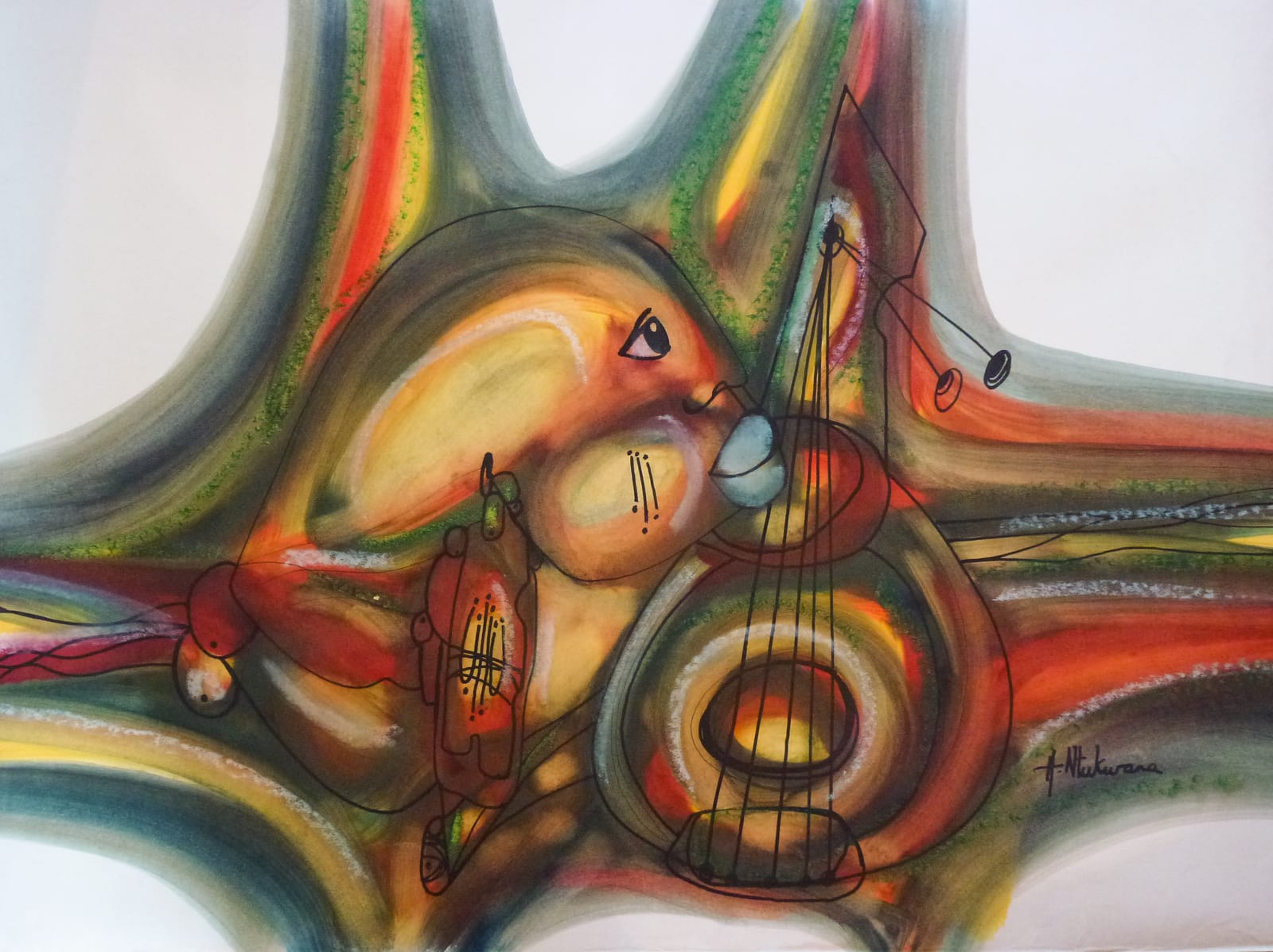 Guitar Player 3 by Ntukwana, Hargreaves