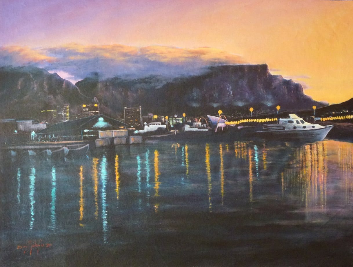 Waterfront At Dusk - Cape Town by Molefe, Boyi