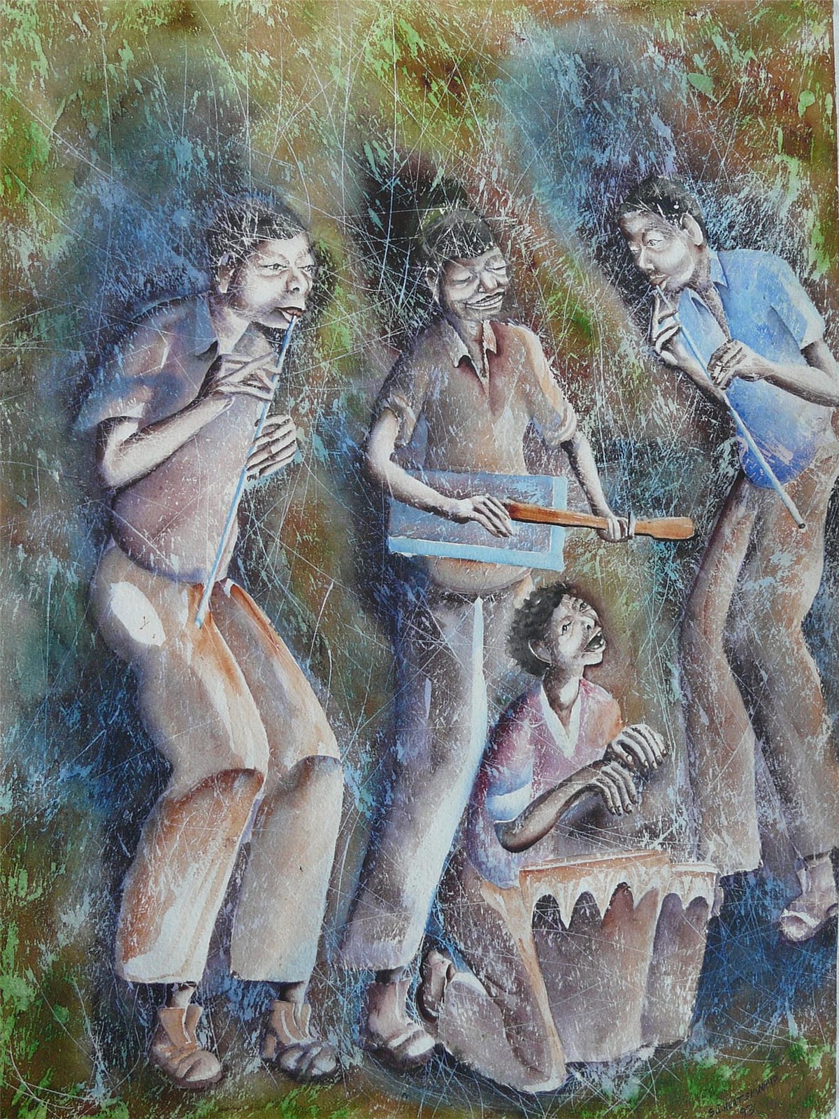 Musicians - a Quartet by Hlatshwayo, Isaac
