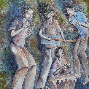 Musicians - a Quartet by Hlatshwayo, Isaac