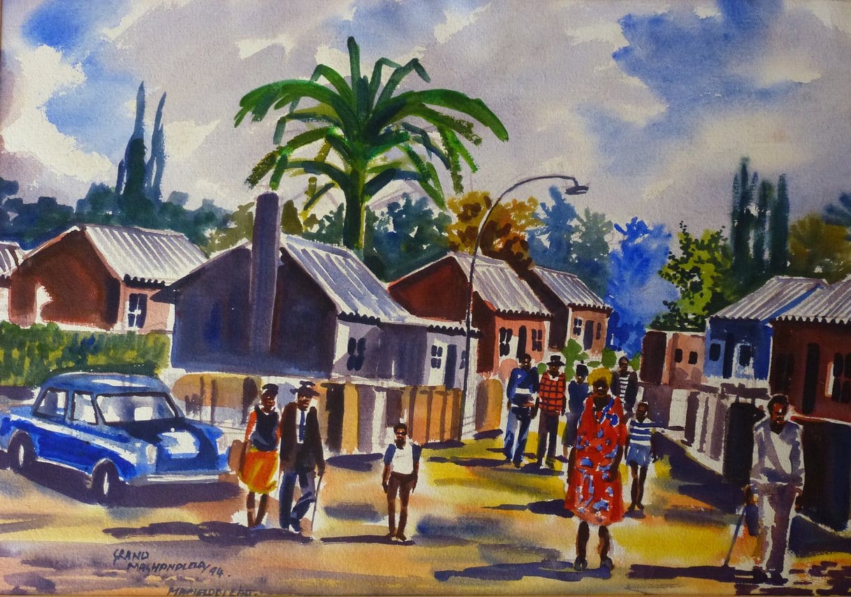 Township Scene by Maghandlela, Grand