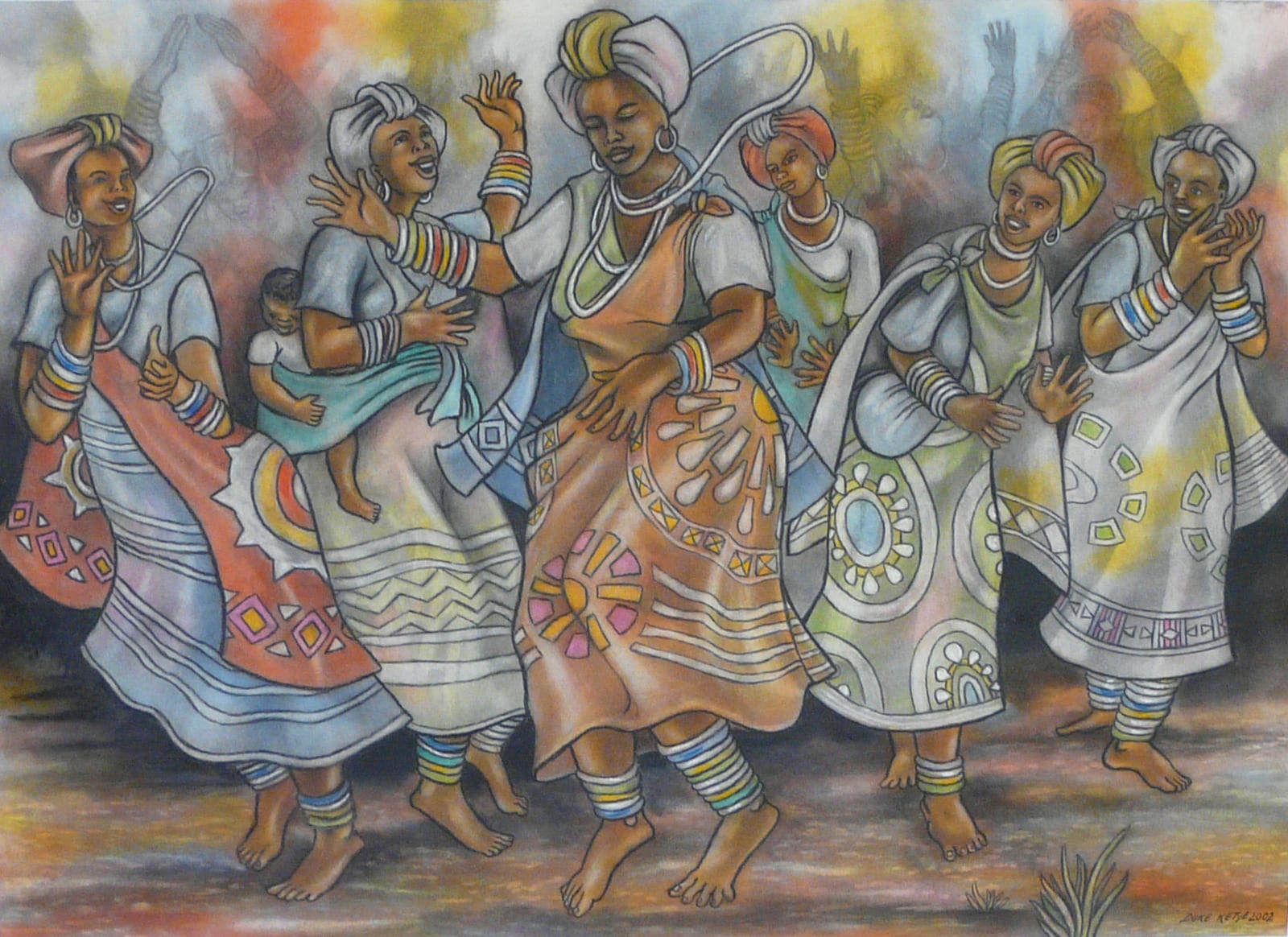 Women Dancing in Bliss by Ketye, Duke