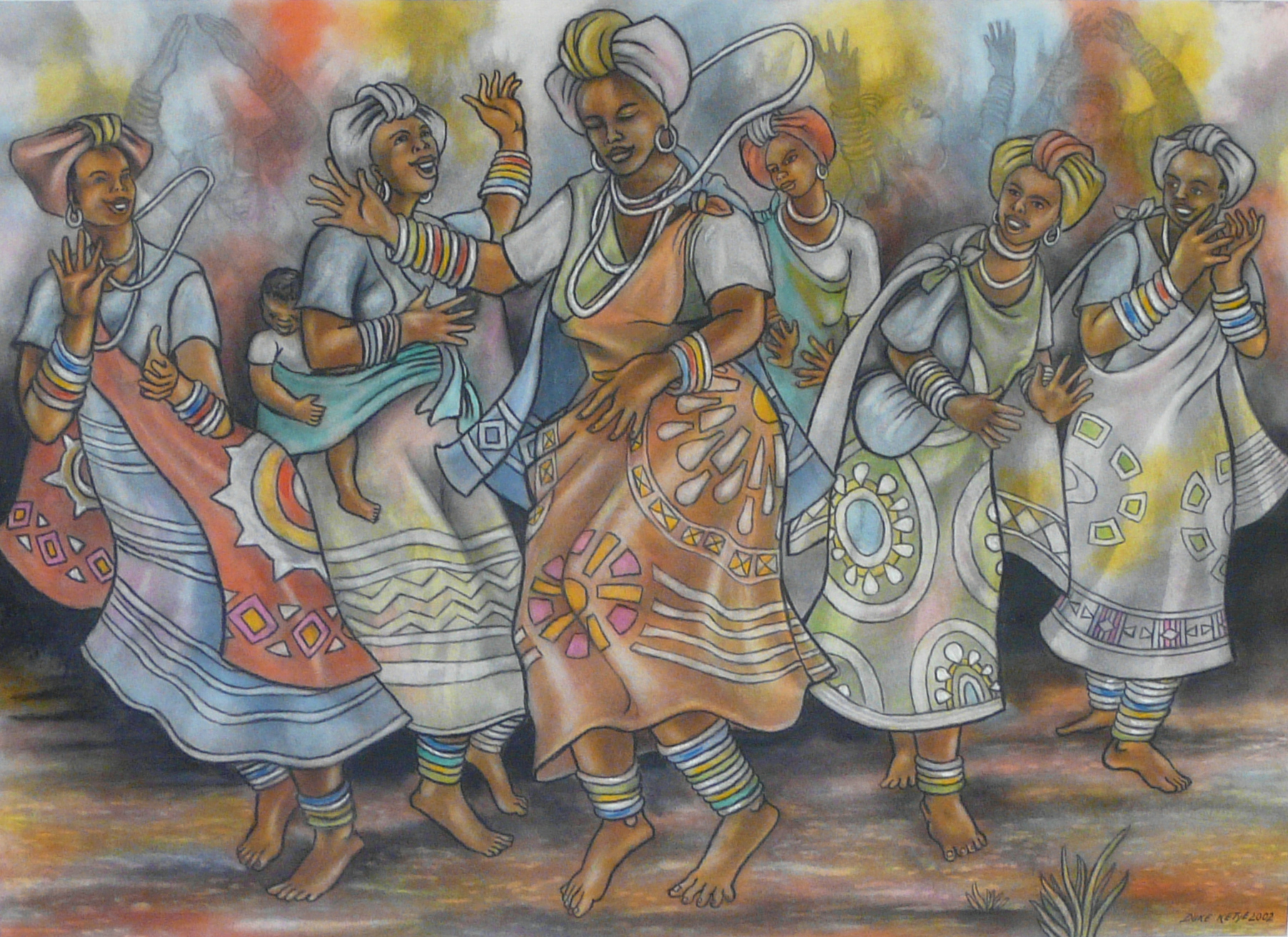 Women Dancing in Bliss