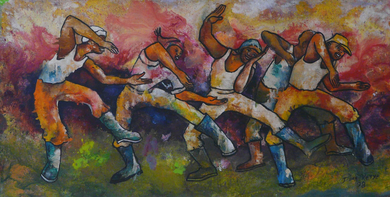Gumboot Dancers by Ketye, Duke