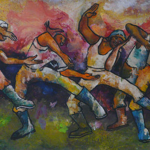 Gumboot Dancers by Ketye, Duke