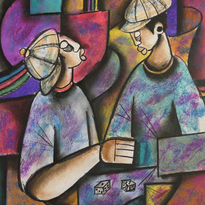 Dice Players (1) by Sibeko, Peter