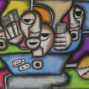 Card Players (1) by Sibeko, Tshepo