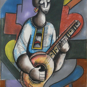 Banjo Player (1) by Sibeko, Peter