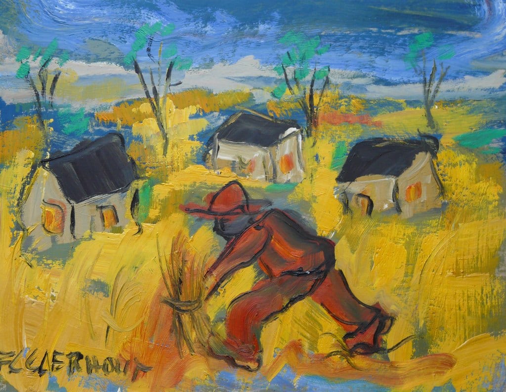 Harvesting by Claerhout, Frans