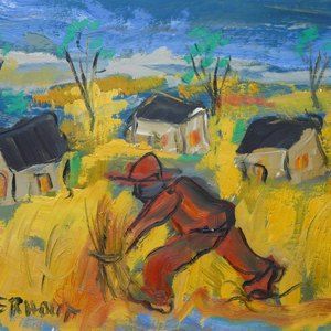 Harvesting by Claerhout, Frans
