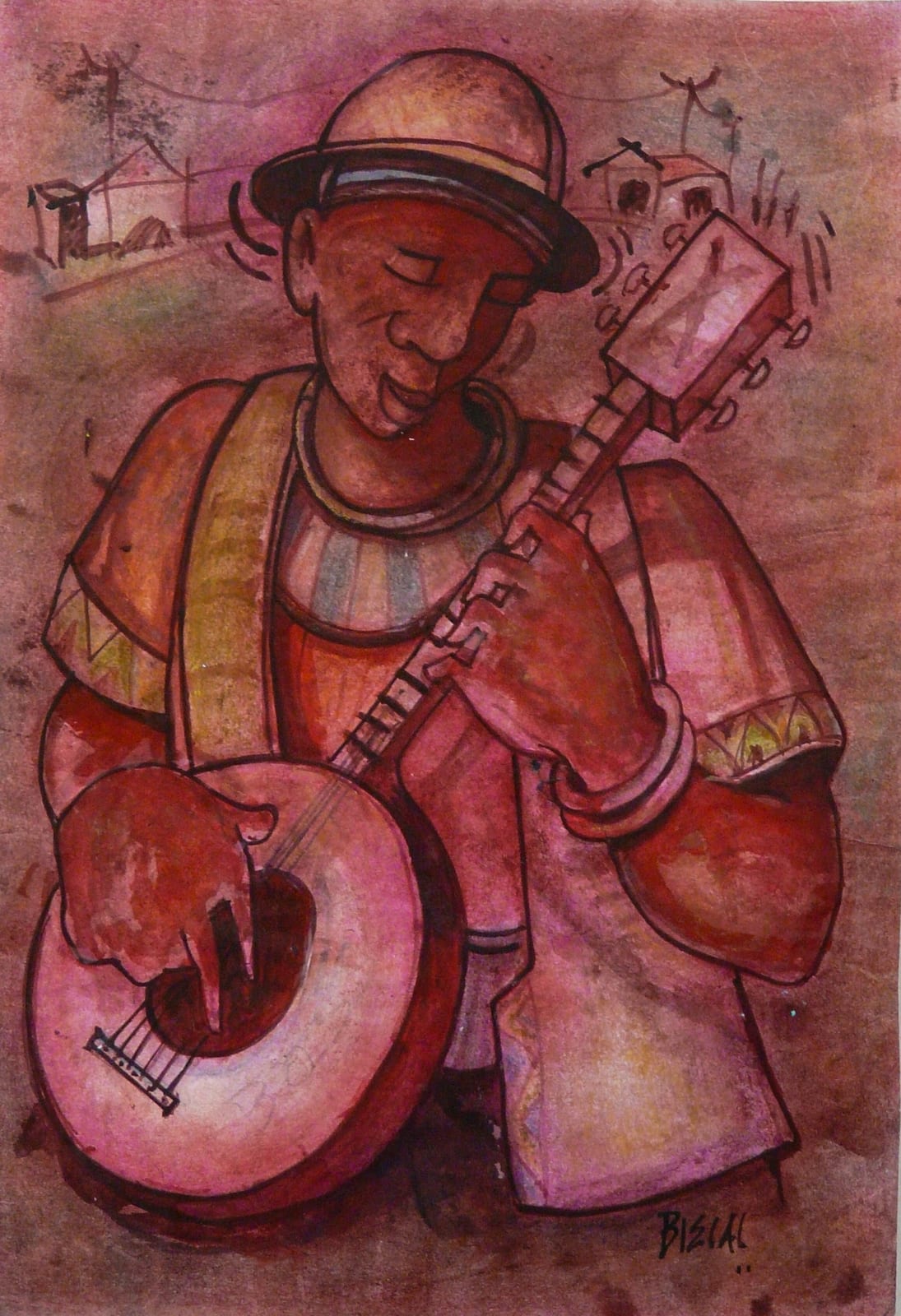  Banjo Player  by Fataar, Bielal