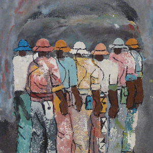 Group of Miners by Sibeko, Peter
