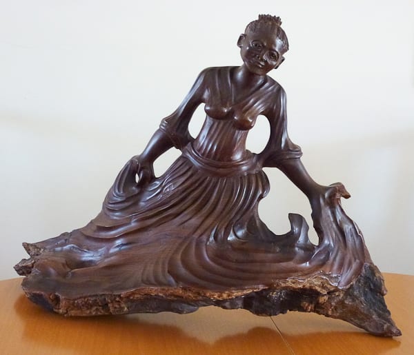 Serene Lady by African Sculptures