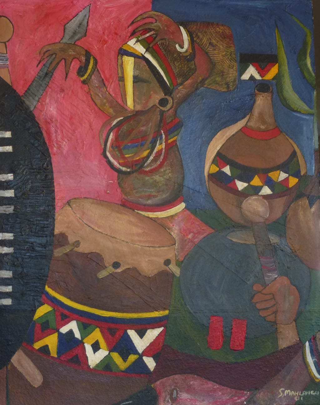 Tribal Dance (2) by Mahlangu, Speelman