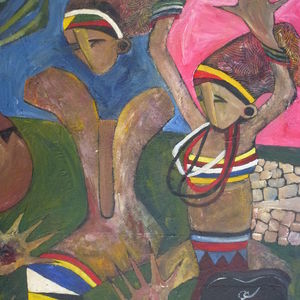 Tribal Dance (1) by Mahlangu, Speelman