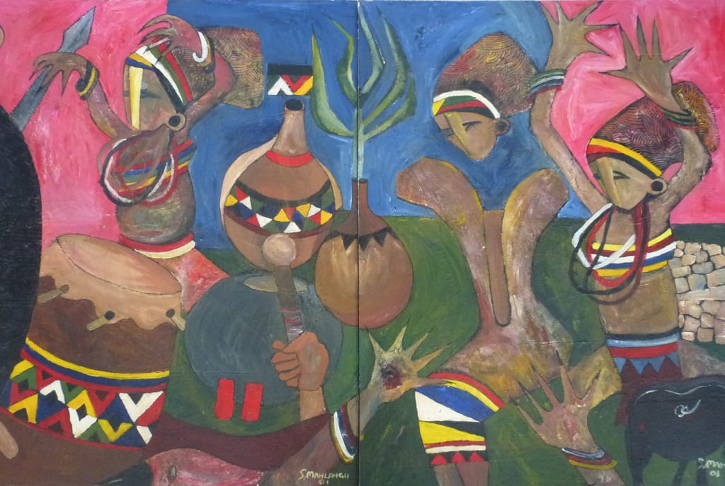 Tribal Dance by Mahlangu, Speelman
