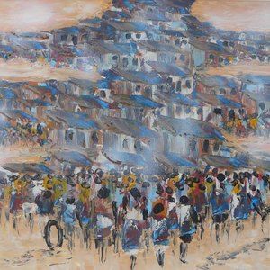 Township - People Gather (3) by Sekhaolelo, Solomon