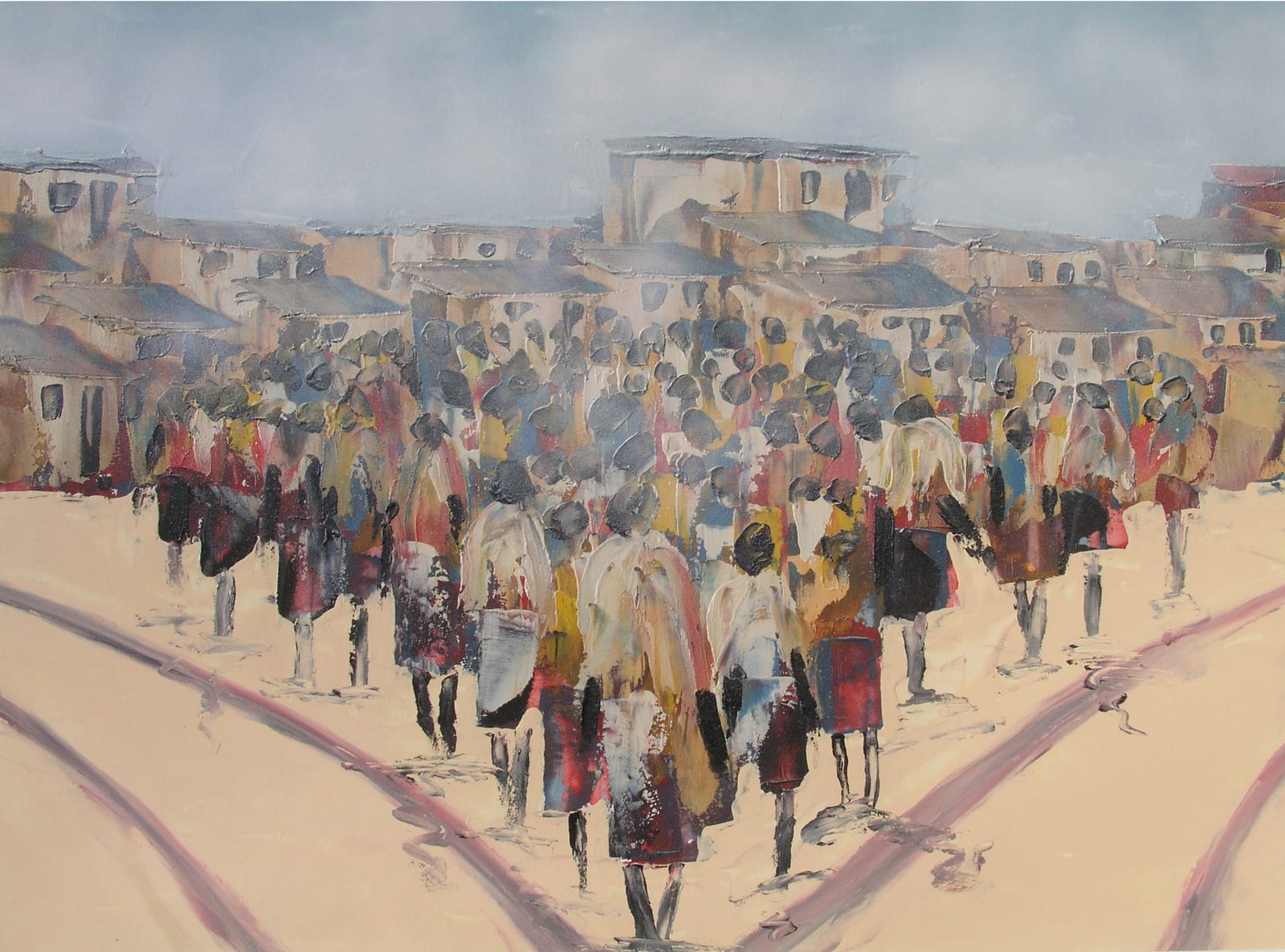 Township - People Gather (1) by Sekhaolelo, Solomon