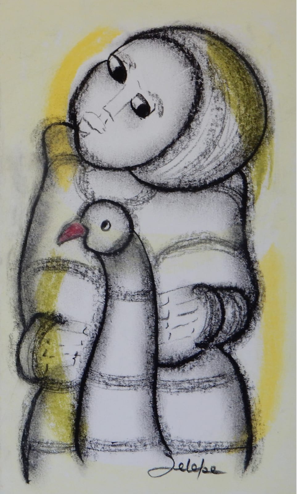 Red Beak Bird (3) by Selepe, Daniel
