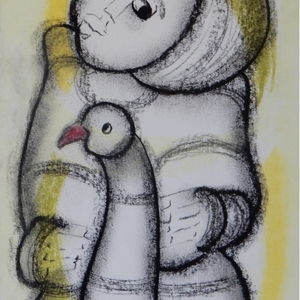 Red Beak Bird (3) by Selepe, Daniel