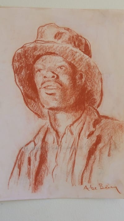Portrait of a young man by Berry, Abe