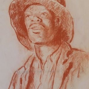 Portrait of a young man by Berry, Abe