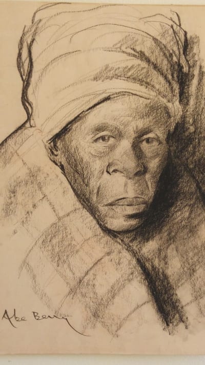 Portrait of a woman by Berry, Abe