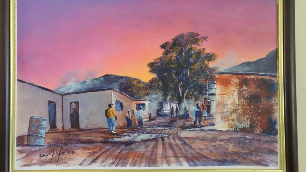 Sunset in my village by Molefe, Boyi