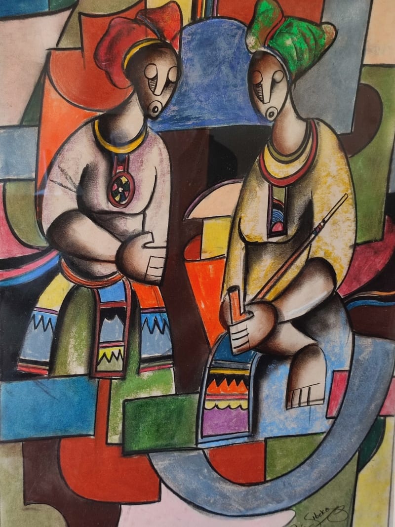 Women Smoking a Traditional Pipe  by Sibeko, Peter