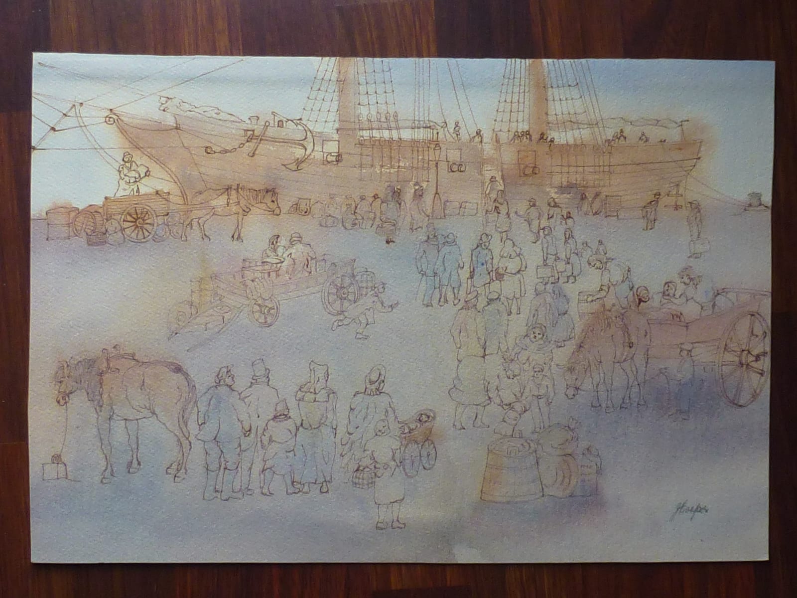 Trading Ship - London  by Cooper, Jim