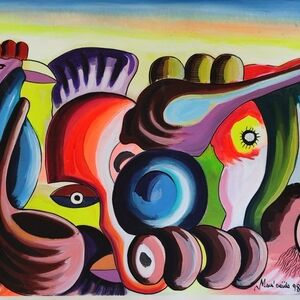 Rooster and its Fowl by Daida, Mack
