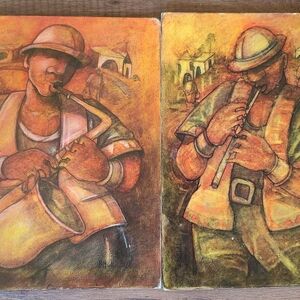 Flute and Saxophone Players by Fataar, Bielal