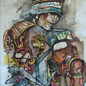 Three Generations in Tribal Dresses by Fataar, Bielal