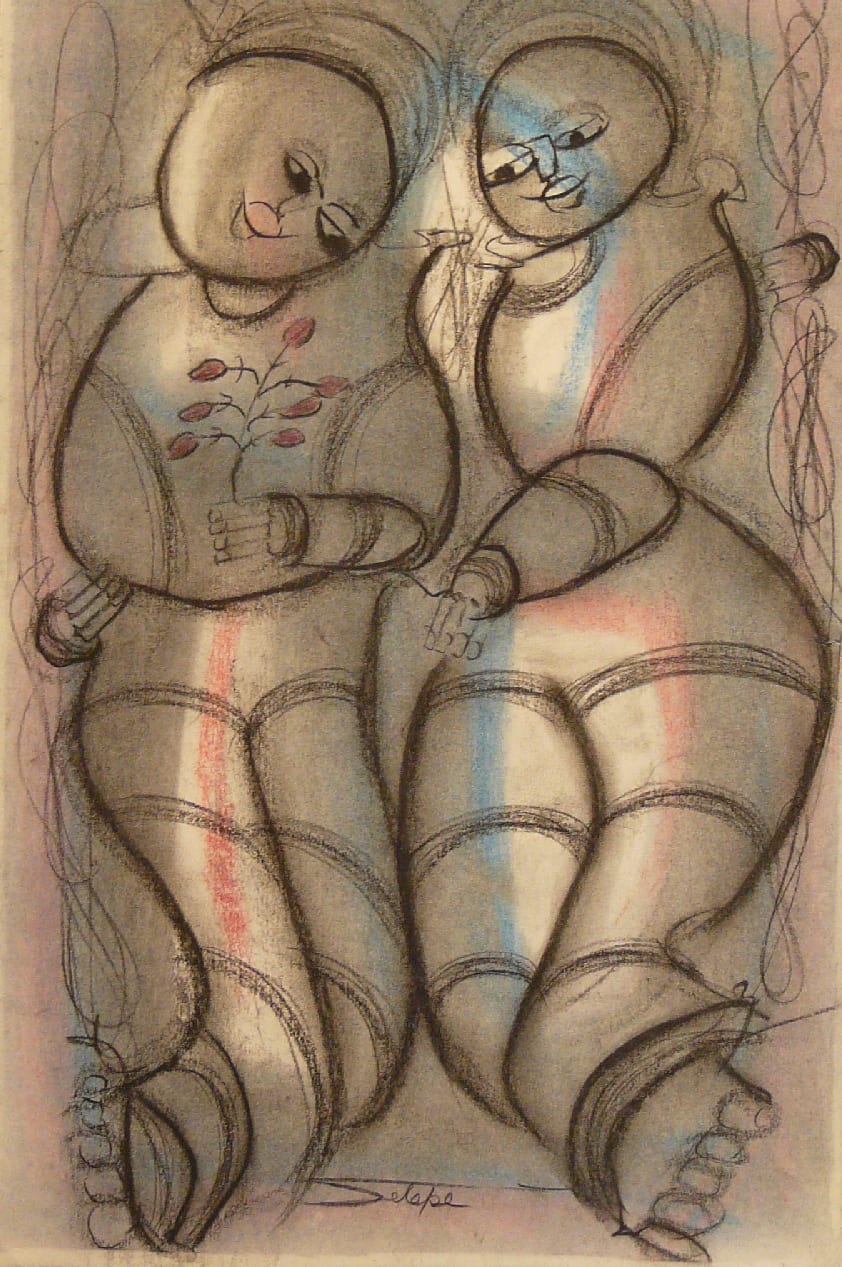 Lovers' Embrace by Selepe, Daniel