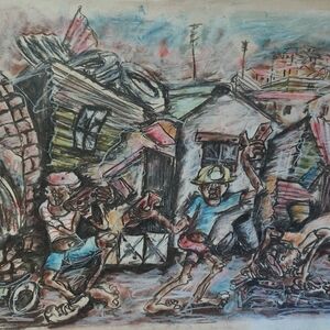 Township - Morning Rush by Mokhachane, Jerry