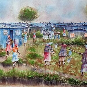 Township Scene (2) by Hlatshwayo, Isaac