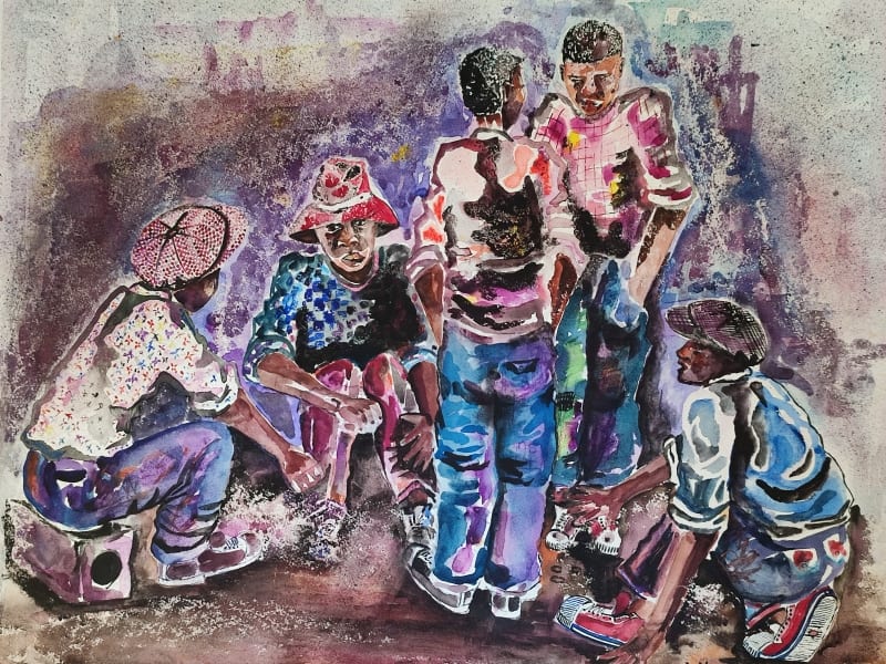 Boys Hang Out by Masipha, Daniel
