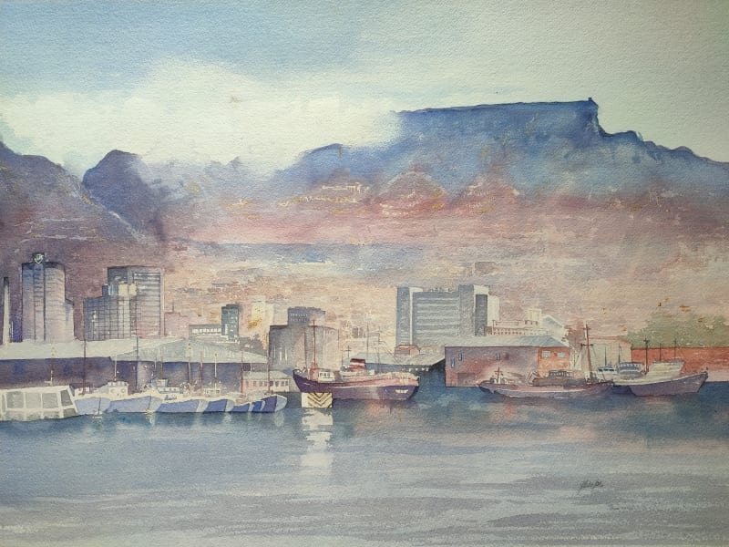 Cape Town - Table Mountain and Sea by Cooper, Jim