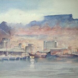 Cape Town - Table Mountain and Sea by Cooper, Jim