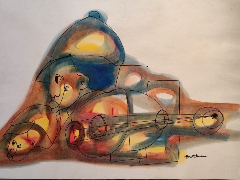 Guitar Player 2 by Ntukwana, Hargreaves