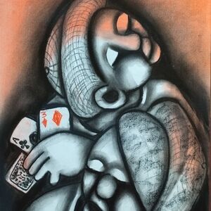 Card Players (4) by Mbele, David