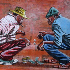 Dice Players by Sibisi, Dumisani