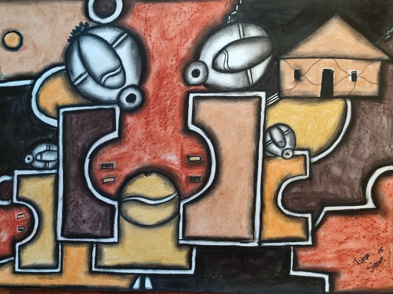 Village Couple by Sibeko, Tshepo