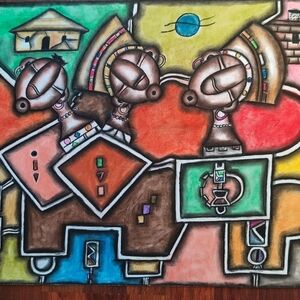 Women in Traditional Dresses by Sibeko, Tshepo