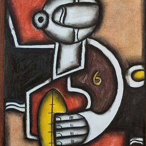 Yellow Ball Players (2) by Sibeko, Tshepo