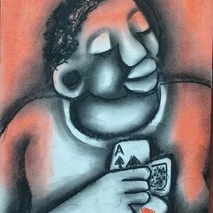 Card Players (3) by Mbele, David