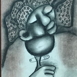 Woman with a Hat by Mbele, David