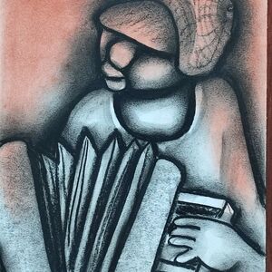 Accordion Player by Mbele, David