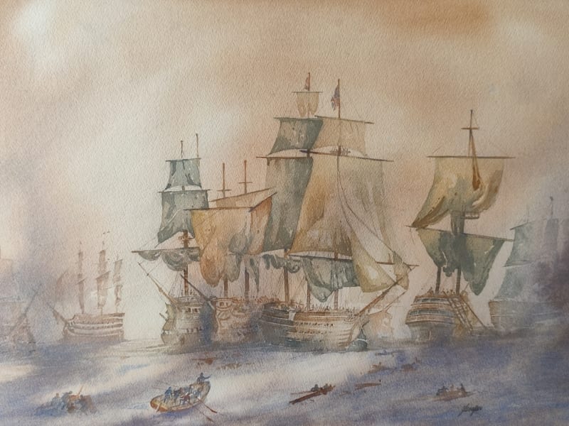 Battle of Trafalgar by Cooper, Jim
