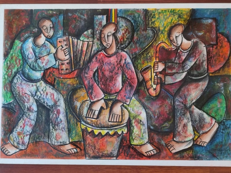 A band of Three Musicians (3) by Sibeko, Peter